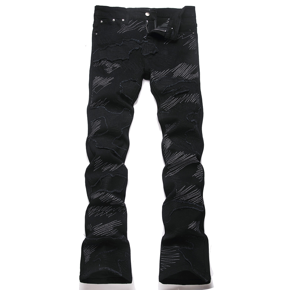 Men'S Fashion Jeans And Boots - Men Slim Flared Jeans Fashion Stretch