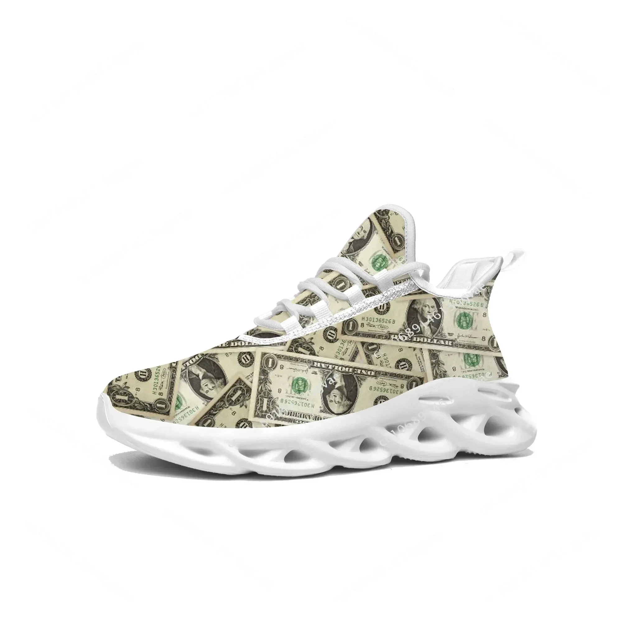 Men'S Fashion Running Shoes - Dollar Printed Flats Sneakers Mens Womens