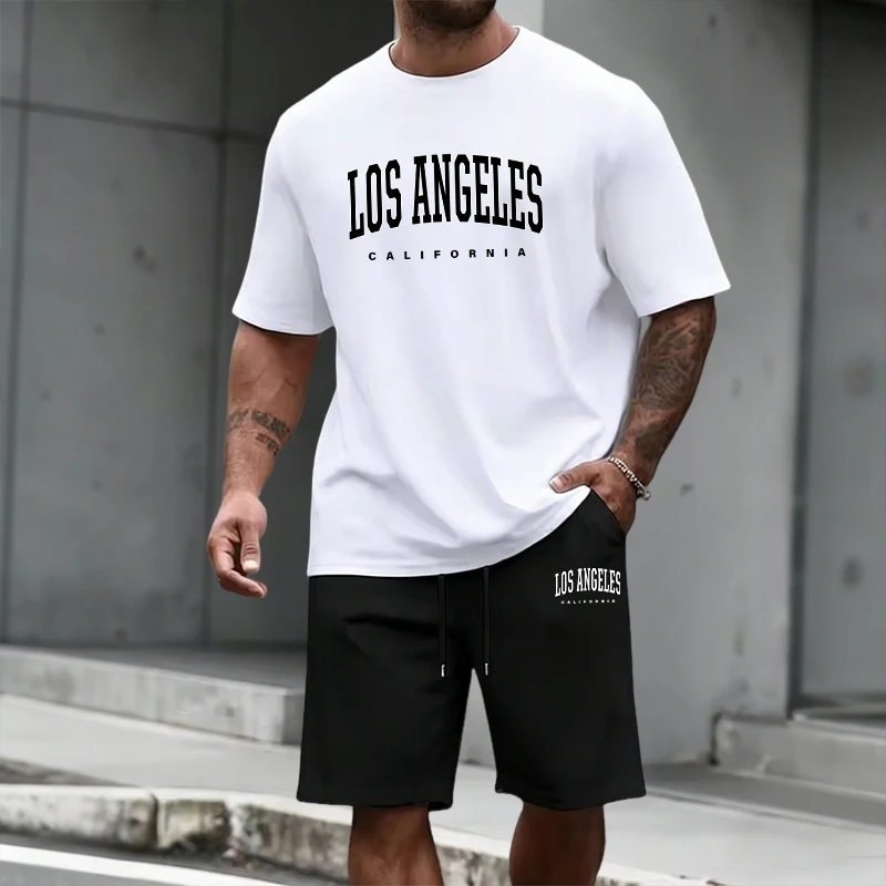 Mens Fashion Store - Men's Tracksuit Short Sleeve Top and