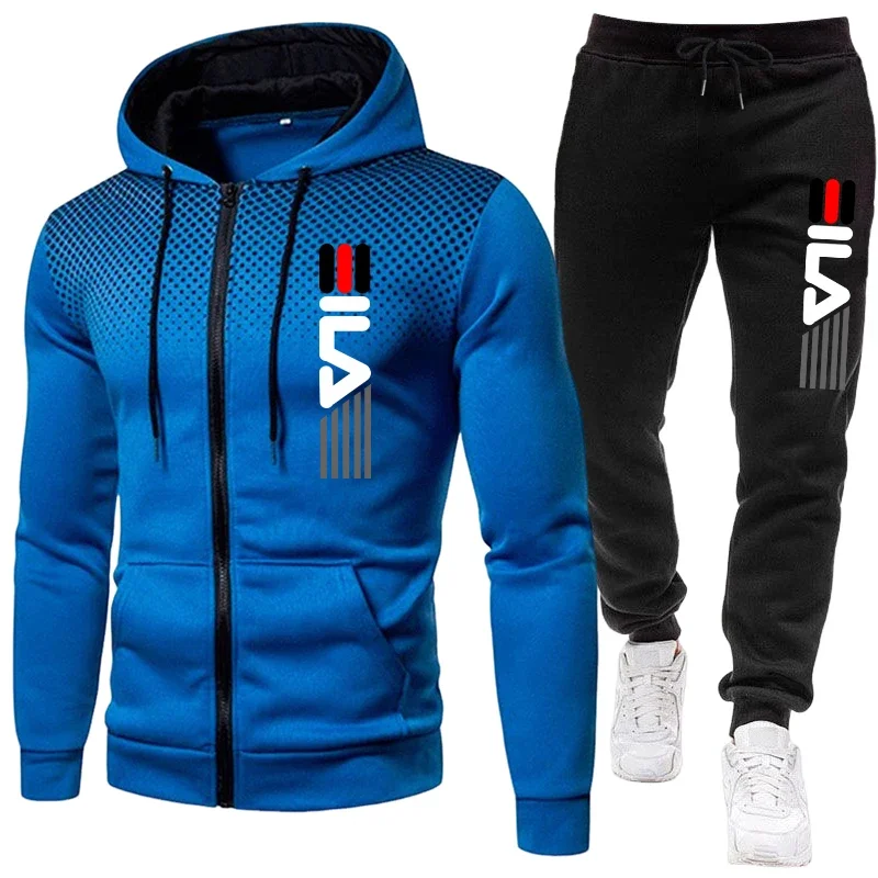 Mens Fashion Zip Up - 2026 Autumn Winter Men's Sportswear Set
