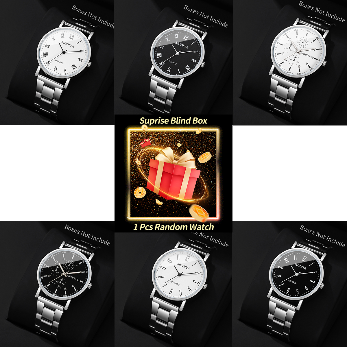 Men'S Fashion Box - 1PC Surprise Mystery Watch Blind Box--Fashion