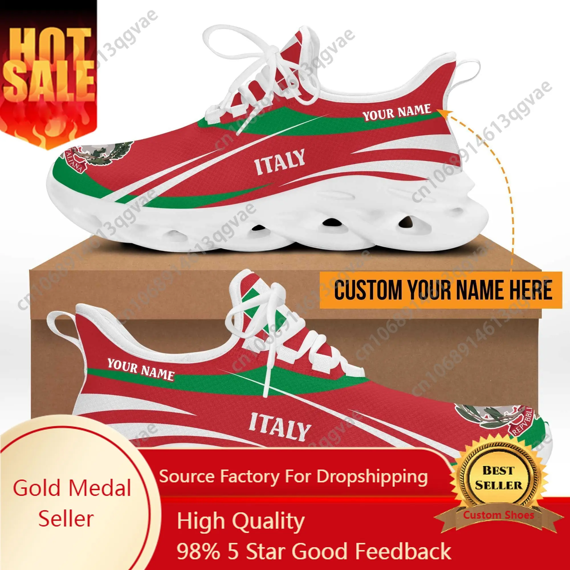 Men'S Fashion Running Shoes - Newest Trend Men Sneakers Italy Flag