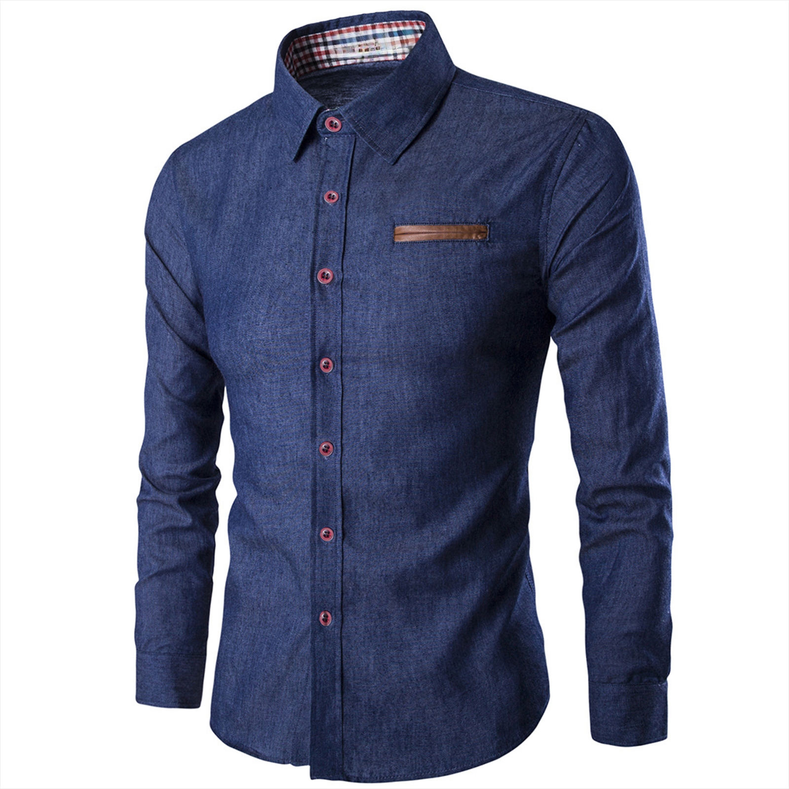 Men'S Fashion For 60 Year Old - Mens Denim Shirts Long Sleeve Men