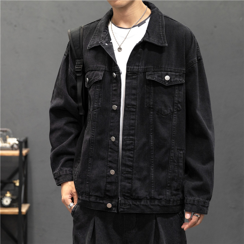 New Denim Jacket Men Vintage J - Mens Fashion Bomber Jacket ulasan dan harga