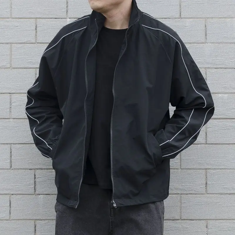 Jackets Men Autumn Pockets Cas - Mens Fashion Bomber Jacket ulasan dan harga