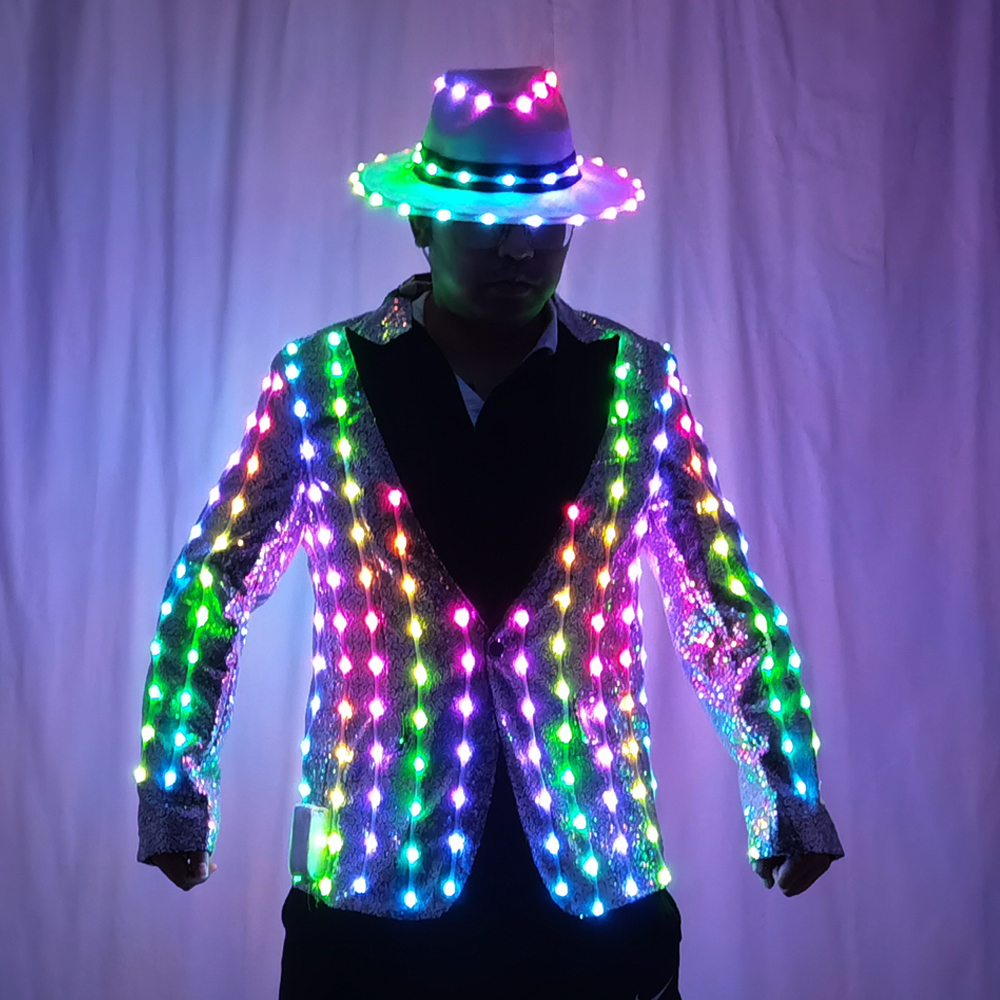 Full Color LED Sequins Fashion - Men'S Fashion For 60 Year Old ulasan dan harga