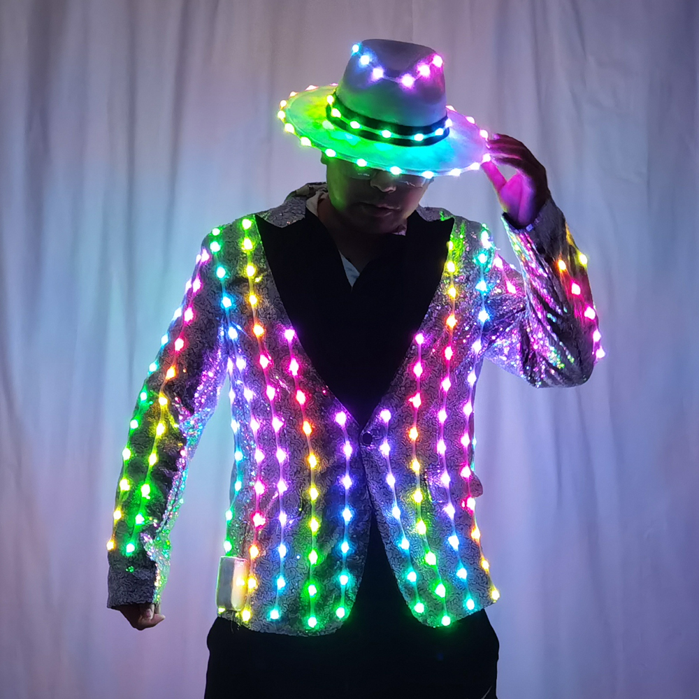 Full Color LED Sequins Fashion - Men'S Fashion For 60 Year Old ulasan dan harga