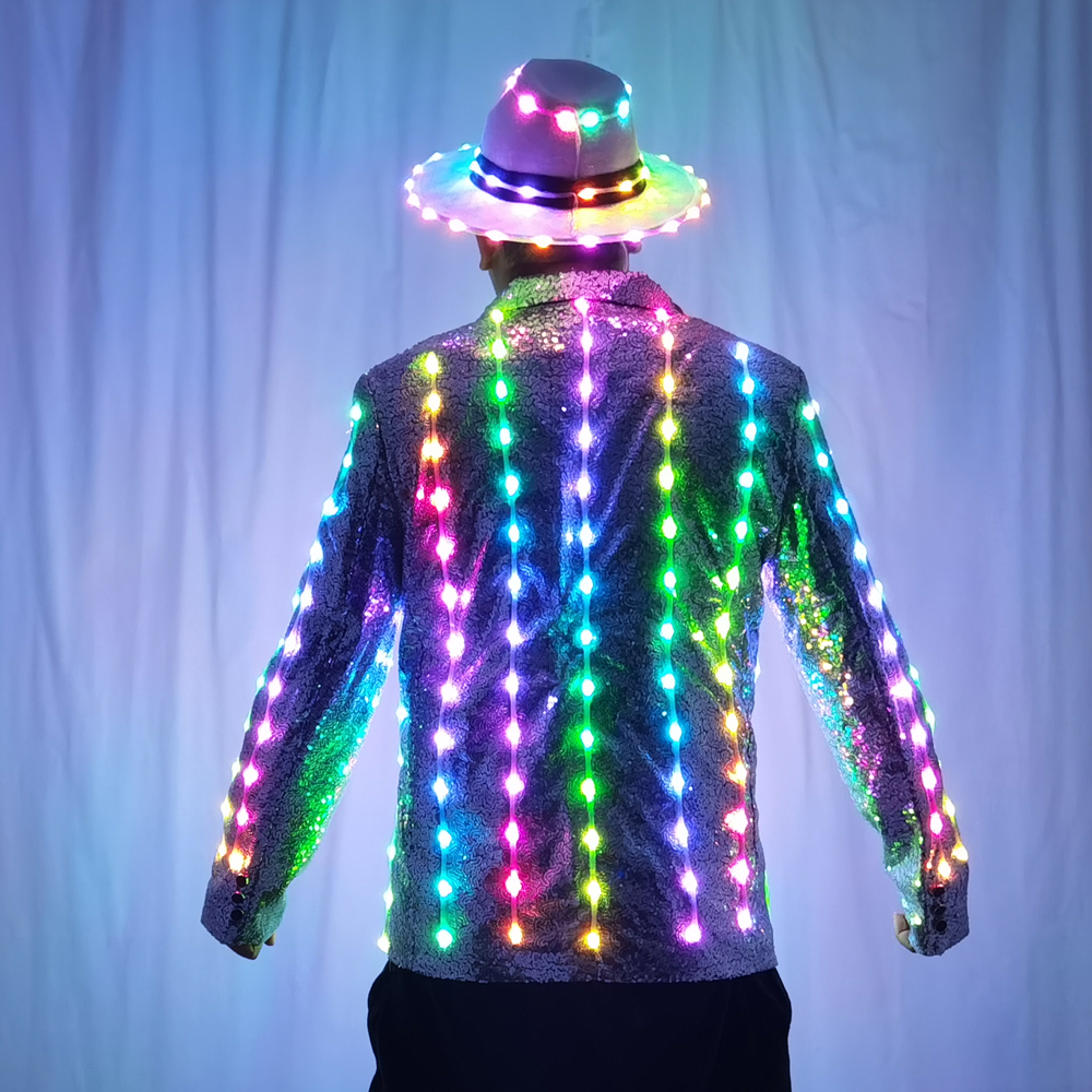 Full Color LED Sequins Fashion - Men'S Fashion For 60 Year Old ulasan dan harga