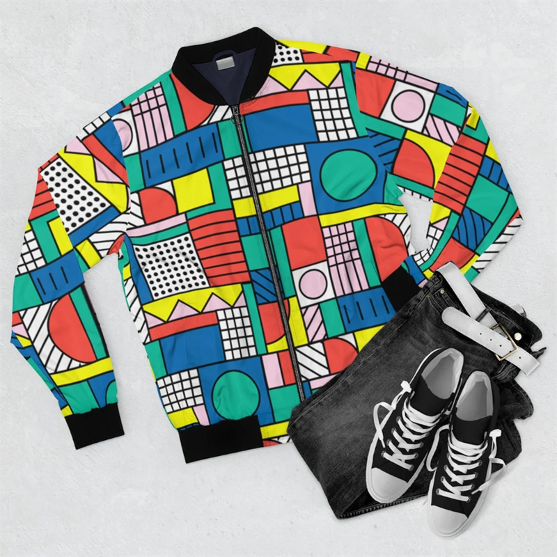 Harajuku Y2K Zipper Golf Coat  - Mens Fashion Bomber Jacket ulasan dan harga