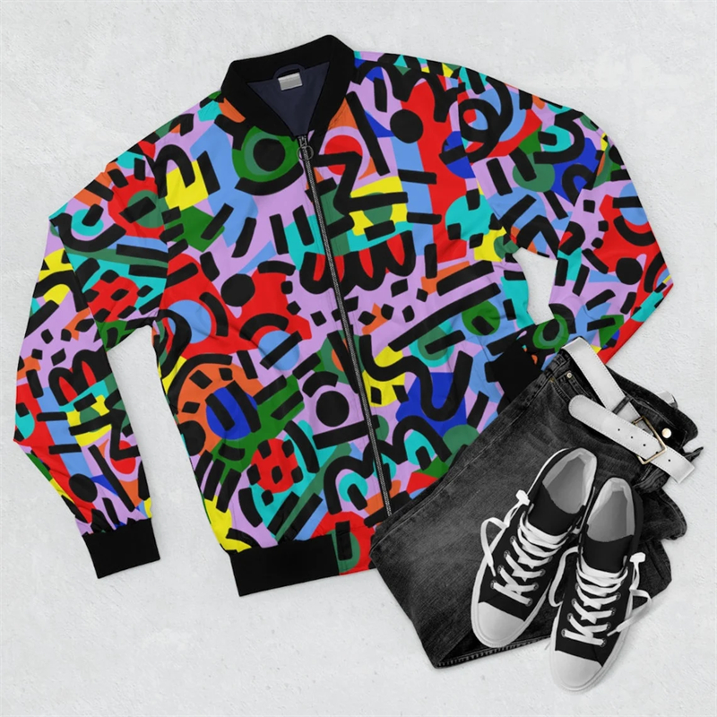 Harajuku Y2K Zipper Golf Coat  - Mens Fashion Bomber Jacket ulasan dan harga