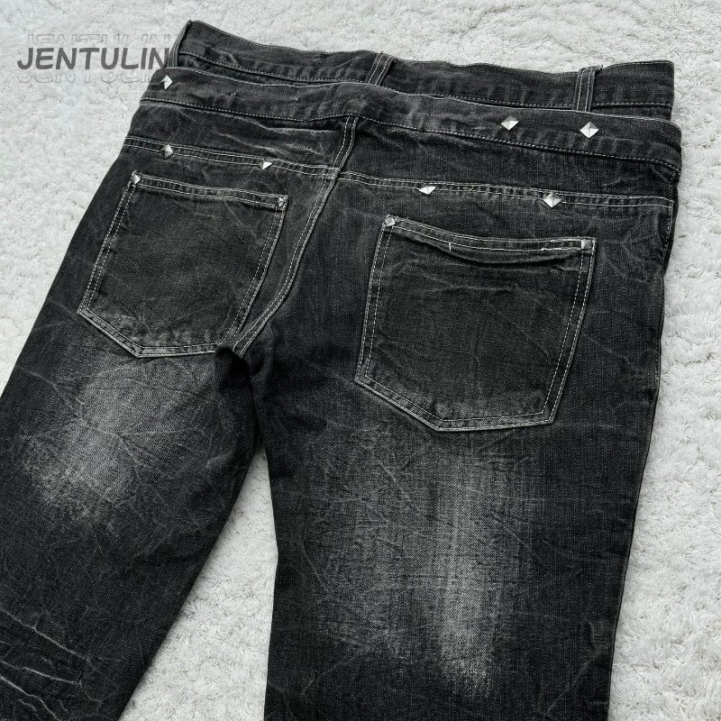 Y2K Retro Jeans Damaged Washed - Men'S Fashion Jeans And Boots ulasan dan harga