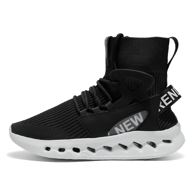 Trendy Men High Top Sock Shoes - Men'S Fashion Running Shoes ulasan dan harga