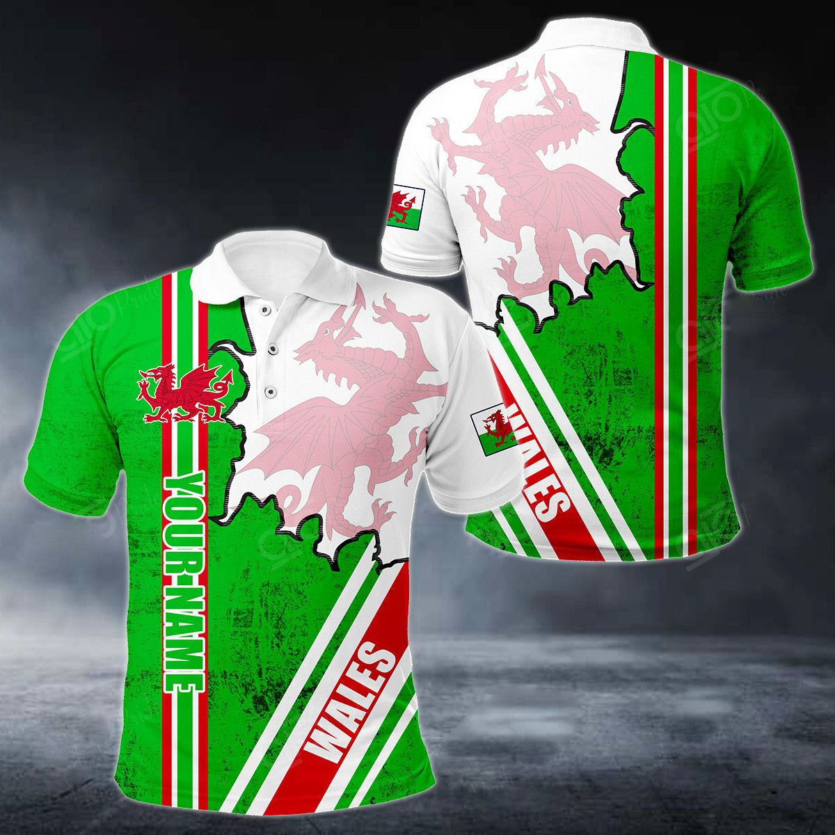 Custom Name Wales Flag Graphic - Men'S Fashion Names ulasan dan harga