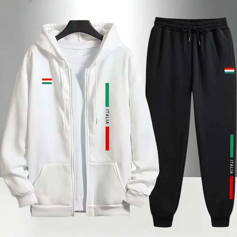 Italy Fashion Men's Set Zipper - Mens Fashion Zip Up ulasan dan harga