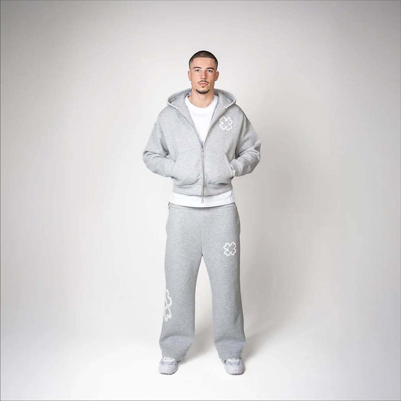 Spring Autumn Oversized 4 Leaf - Mens Fashion Zip Up ulasan dan harga