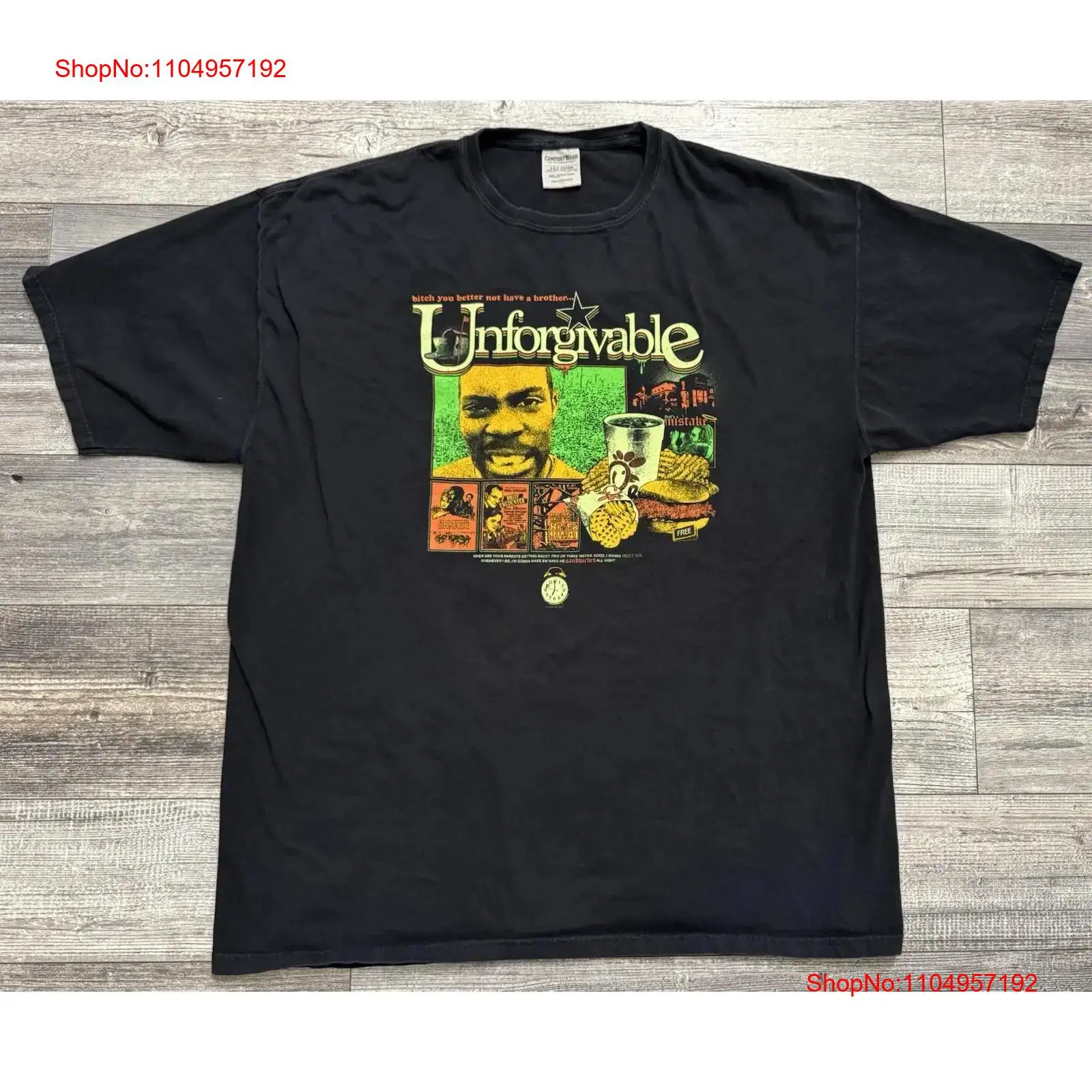 Unforgivable FSG T Shirt Chick - Men Fashion Youtubers ulasan dan harga
