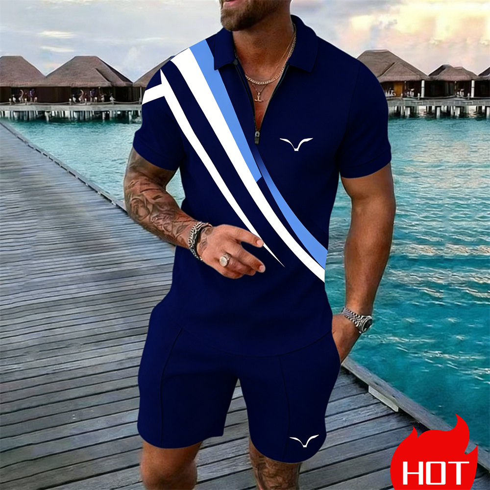 Summer Set Stripe Y2k Clothing - Mens Fashion Zip Up ulasan dan harga