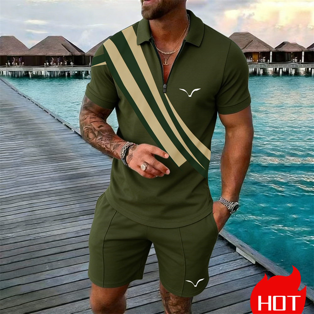 Summer Set Stripe Y2k Clothing - Mens Fashion Zip Up ulasan dan harga
