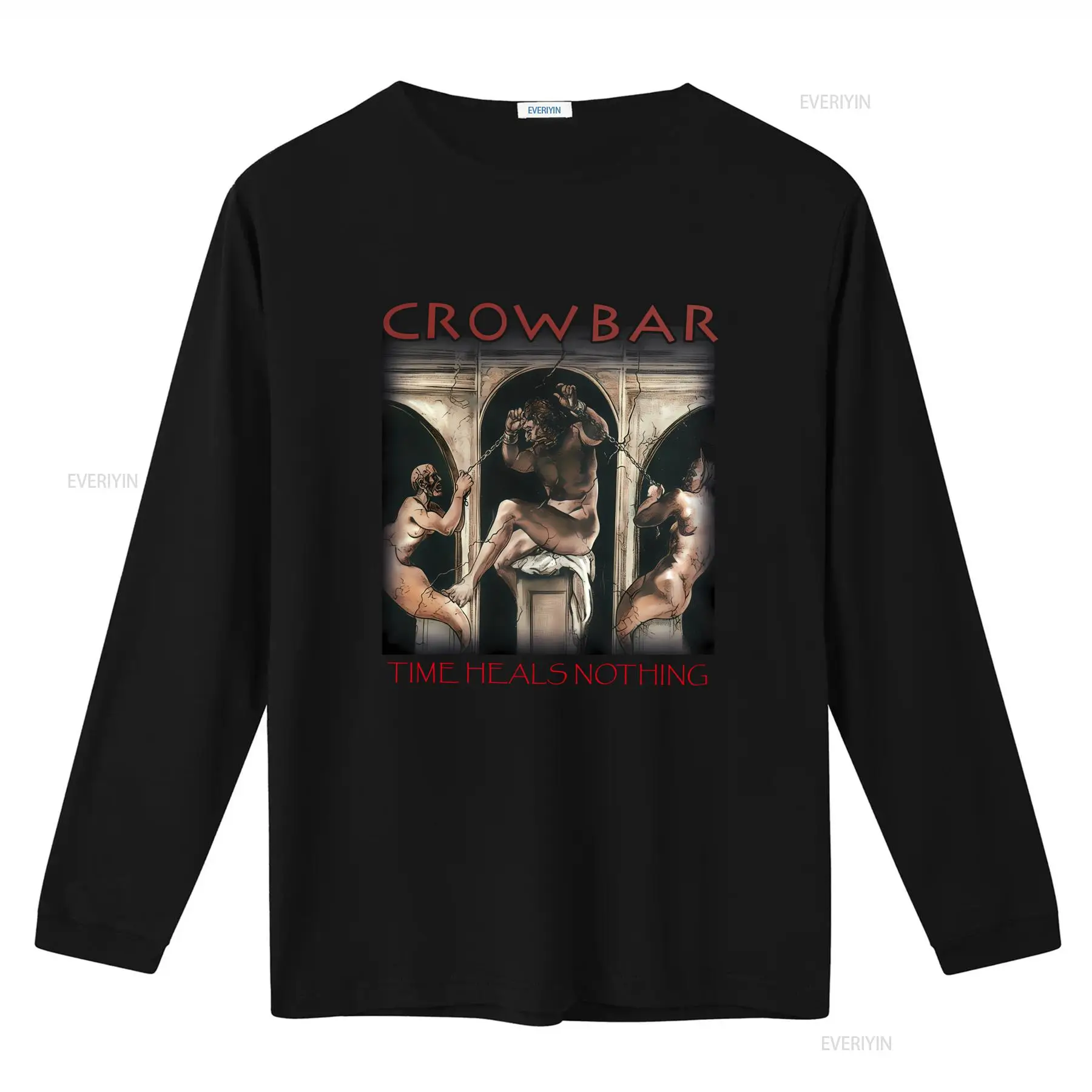 Vintage Crowbar Band Time Heal - Mens Fashion Black Shirt ulasan dan harga