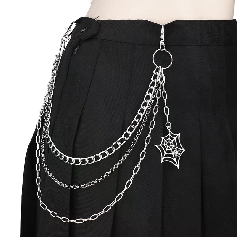 Fashion Punk Metal Pants Chain - Men'S Fashion Linen Pants ulasan dan harga