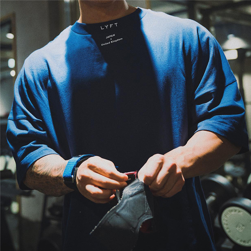 JAPAN&UK Cotton Gym Shirt Spor - Men'S Fashion Uk ulasan dan harga