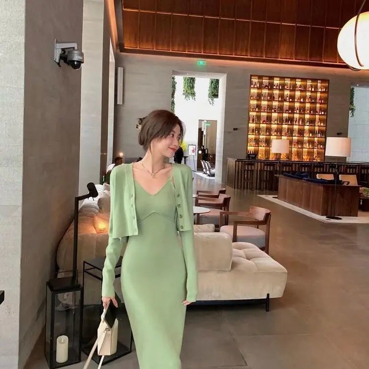 Autumn Spring Suit Women Knitt - Knitted Cardigan Men ulasan dan harga