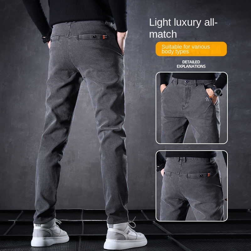 High Quality Harajuku Fashion  - Men'S Fashion Linen Pants ulasan dan harga