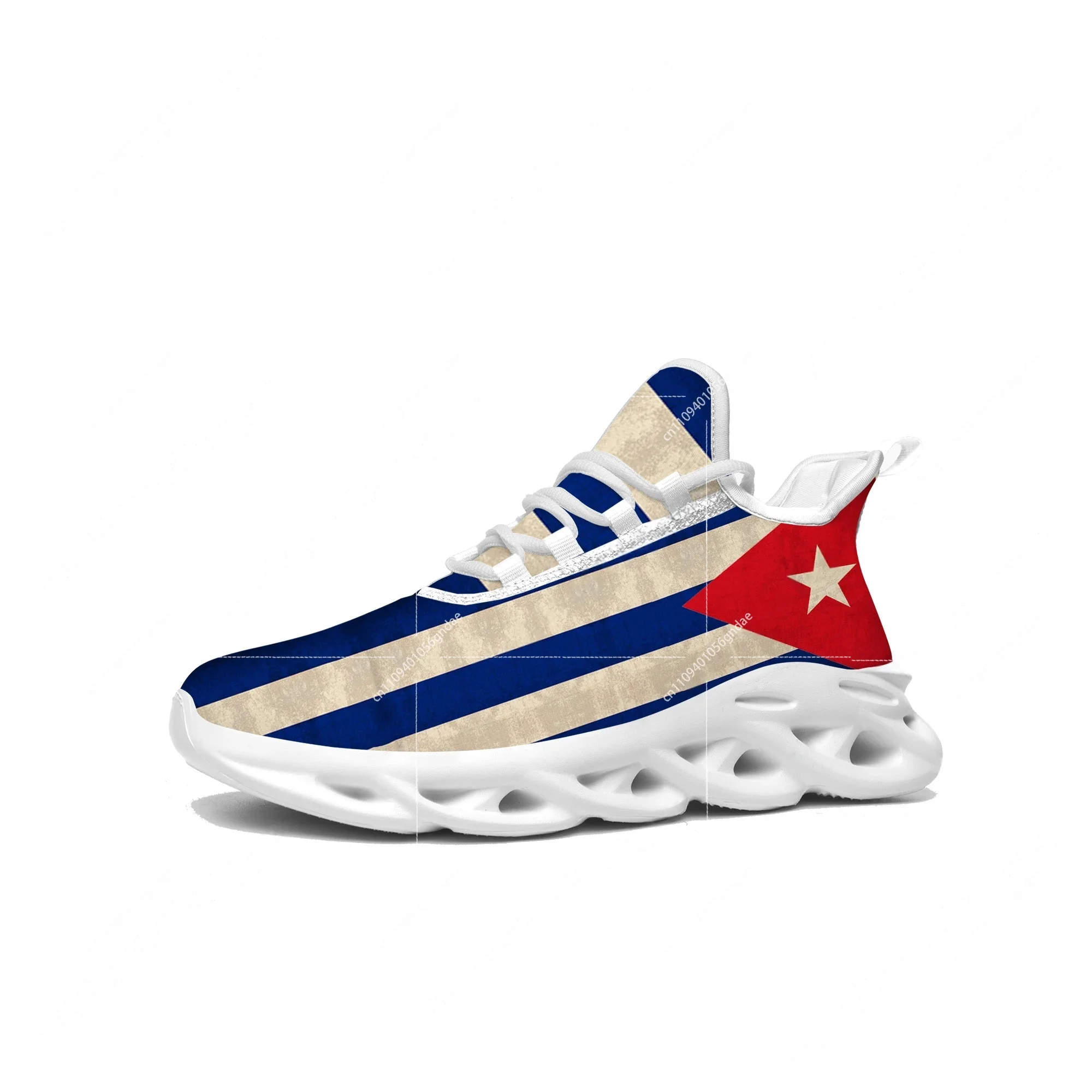 Cuban Flag Flats Sneakers Mens - Men'S Fashion Running Shoes ulasan dan harga