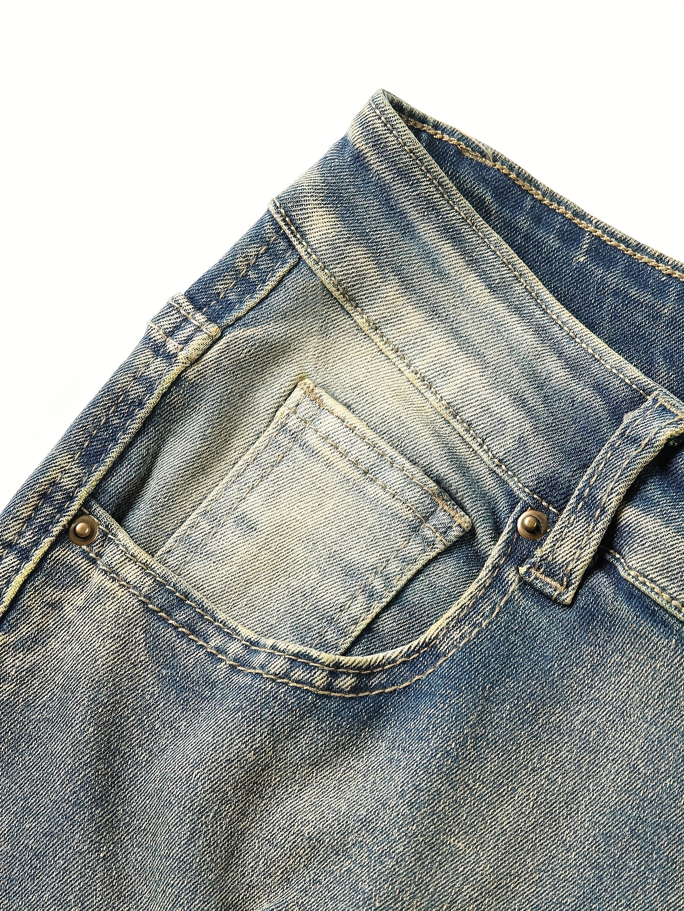 European and American men's ri - Men'S Fashion Jeans And Boots ulasan dan harga