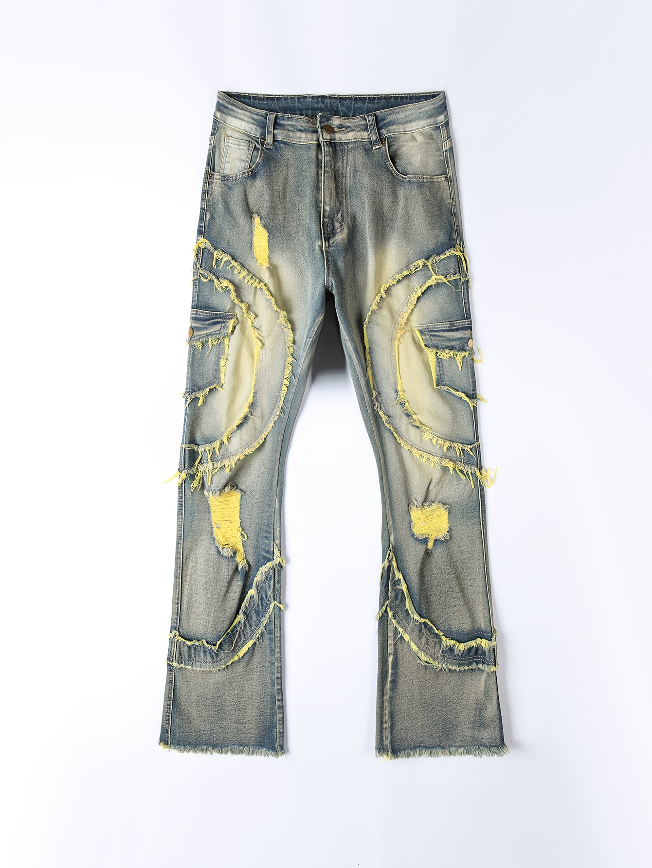 European and American men's ri - Men'S Fashion Jeans And Boots ulasan dan harga
