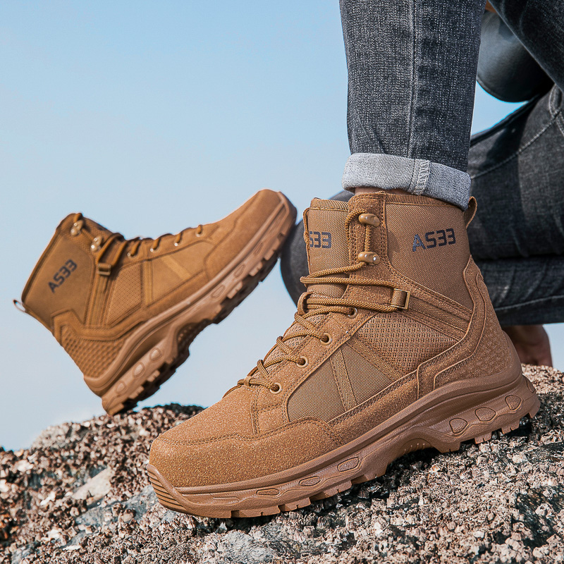Men's Military Tactical Boots  - Mens Fashion Zip Up ulasan dan harga