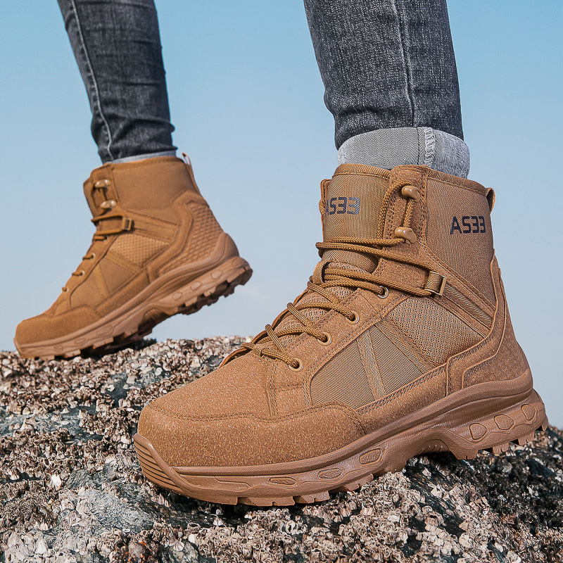 Men's Military Tactical Boots  - Mens Fashion Zip Up ulasan dan harga