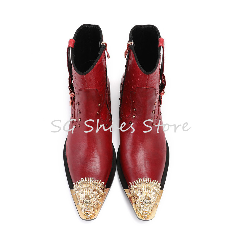 Punk Rivet Belt Buckle Ankle S - Belt Mens Fashion ulasan dan harga