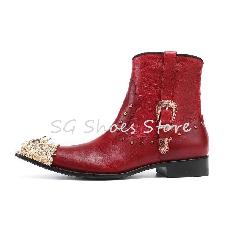 Punk Rivet Belt Buckle Ankle S - Belt Mens Fashion ulasan dan harga