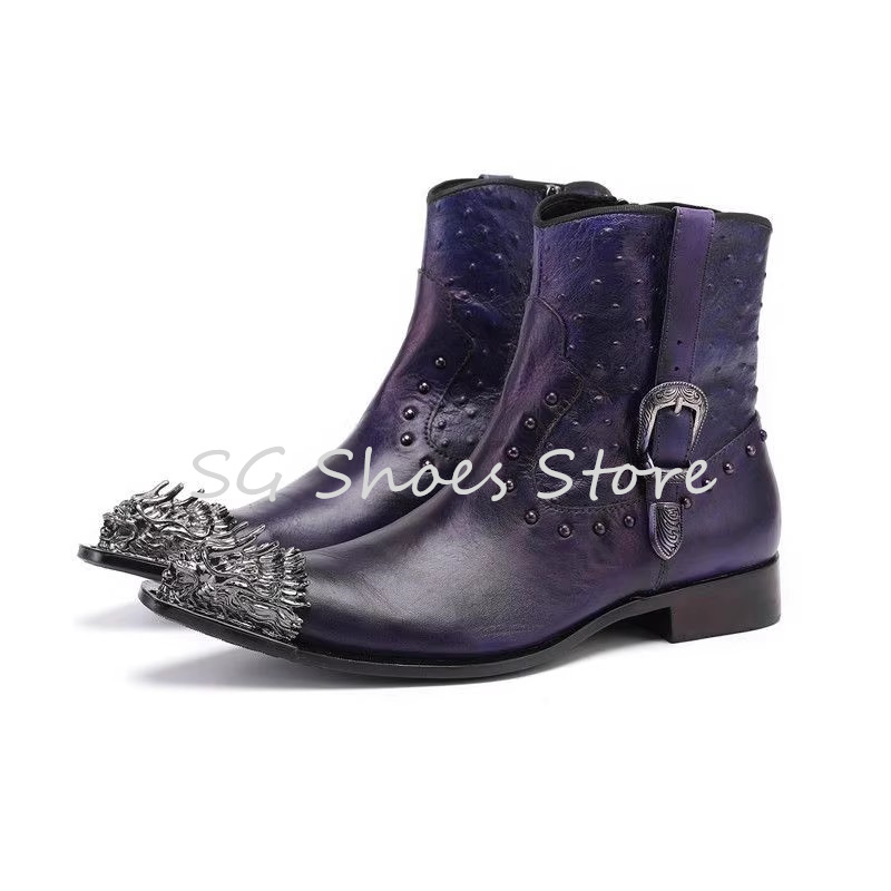 Punk Rivet Belt Buckle Ankle S - Belt Mens Fashion ulasan dan harga