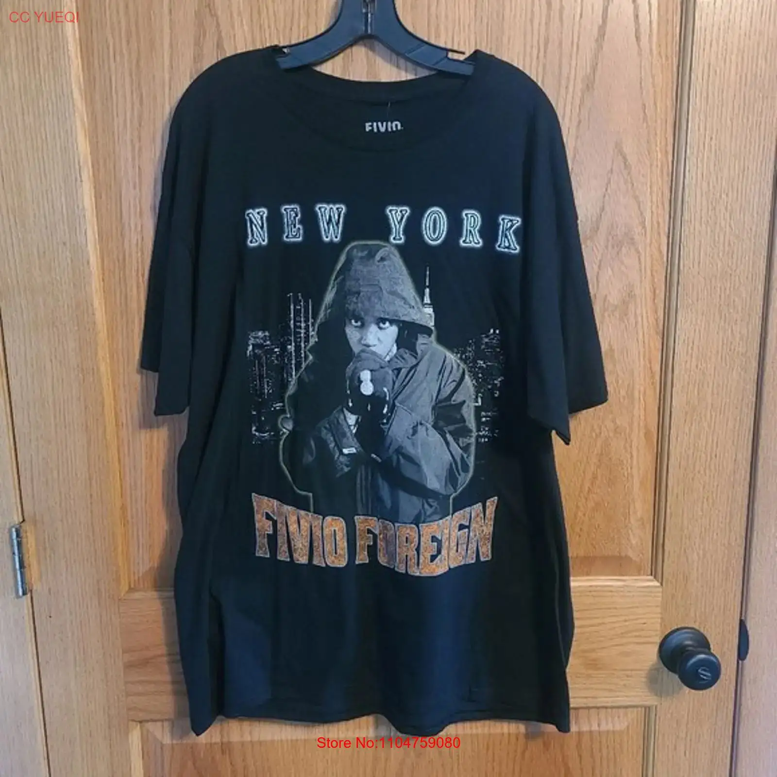 Rue21 Fivio Foreign New York M - Mens Fashion Black Shirt ulasan dan harga