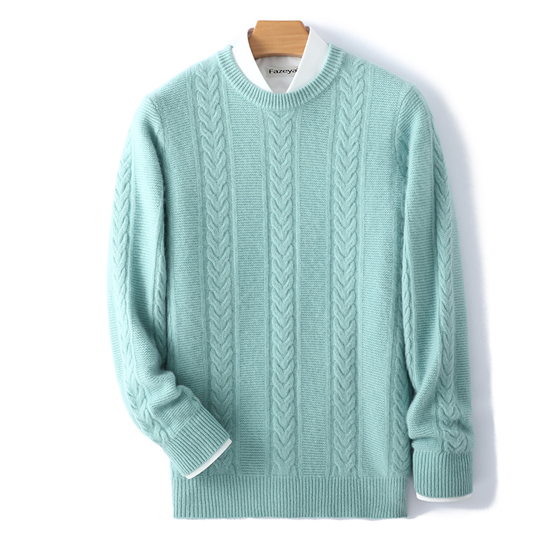 100% Merino Wool Sweater Men's - Knitted Cardigan Men ulasan dan harga