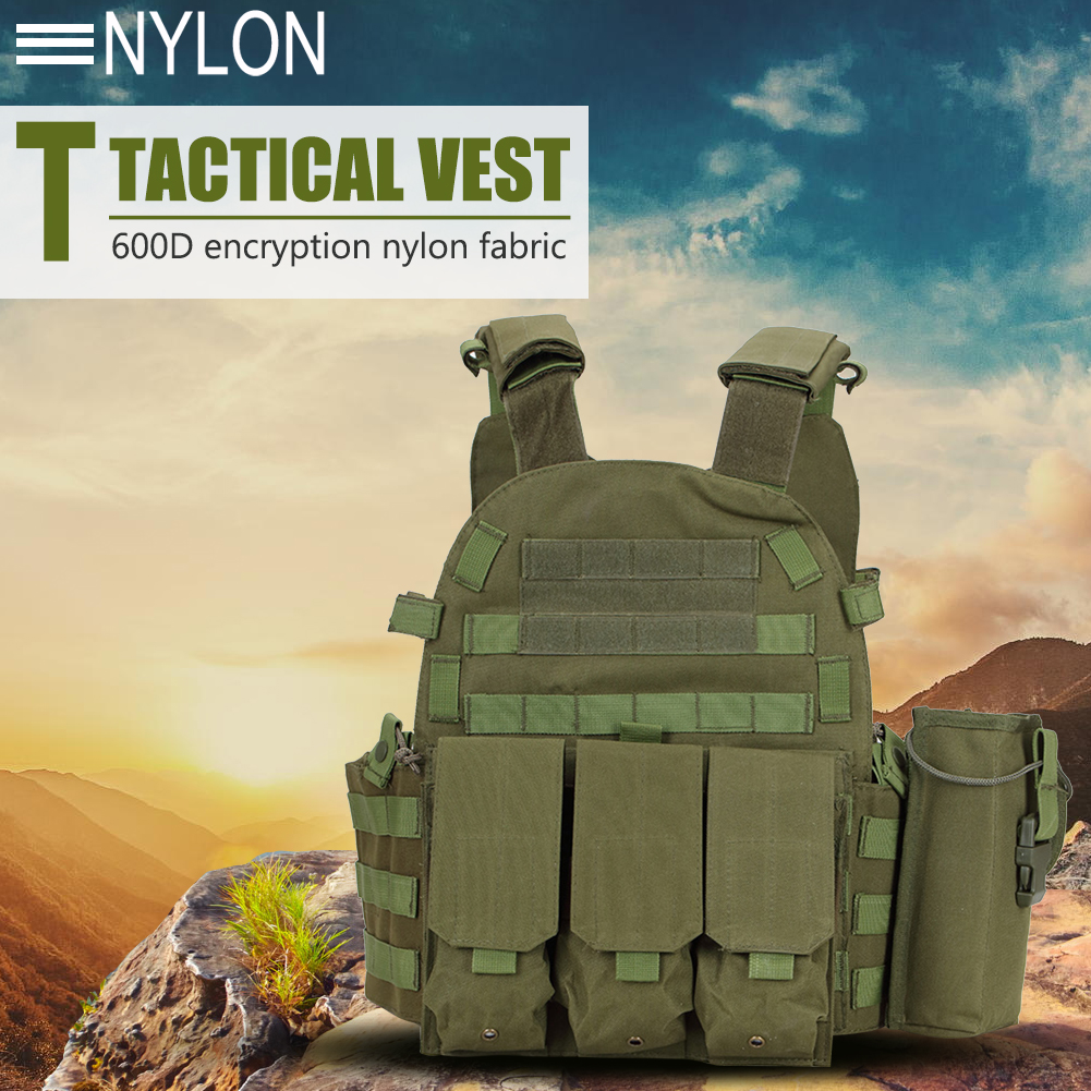 600D Nylon Tactical Vest MOLLE - Tactical Vest Men ulasan dan harga
