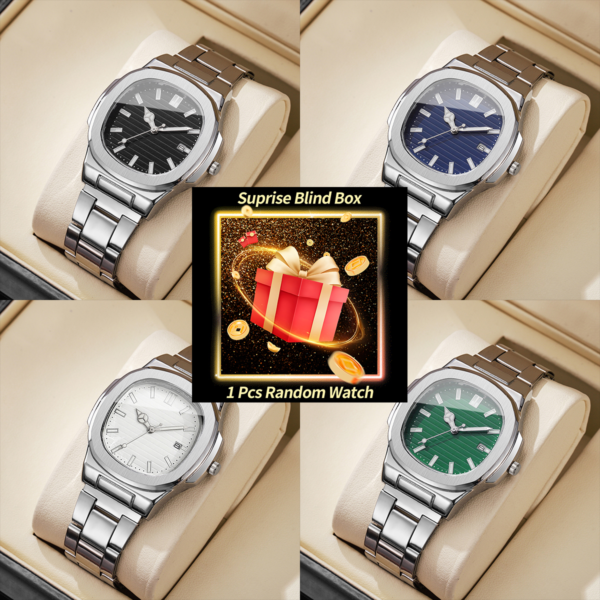 1PC Surprise Watch Mystery Box - Men'S Fashion Box ulasan dan harga
