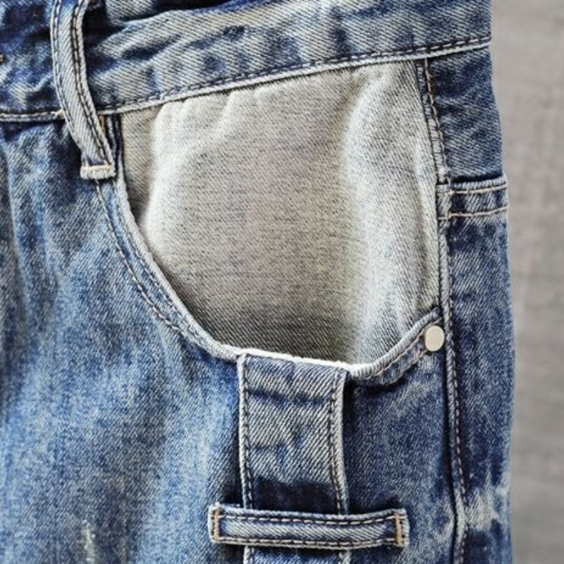Men's Short Jeans Pants with P - Men'S Fashion Linen Pants ulasan dan harga