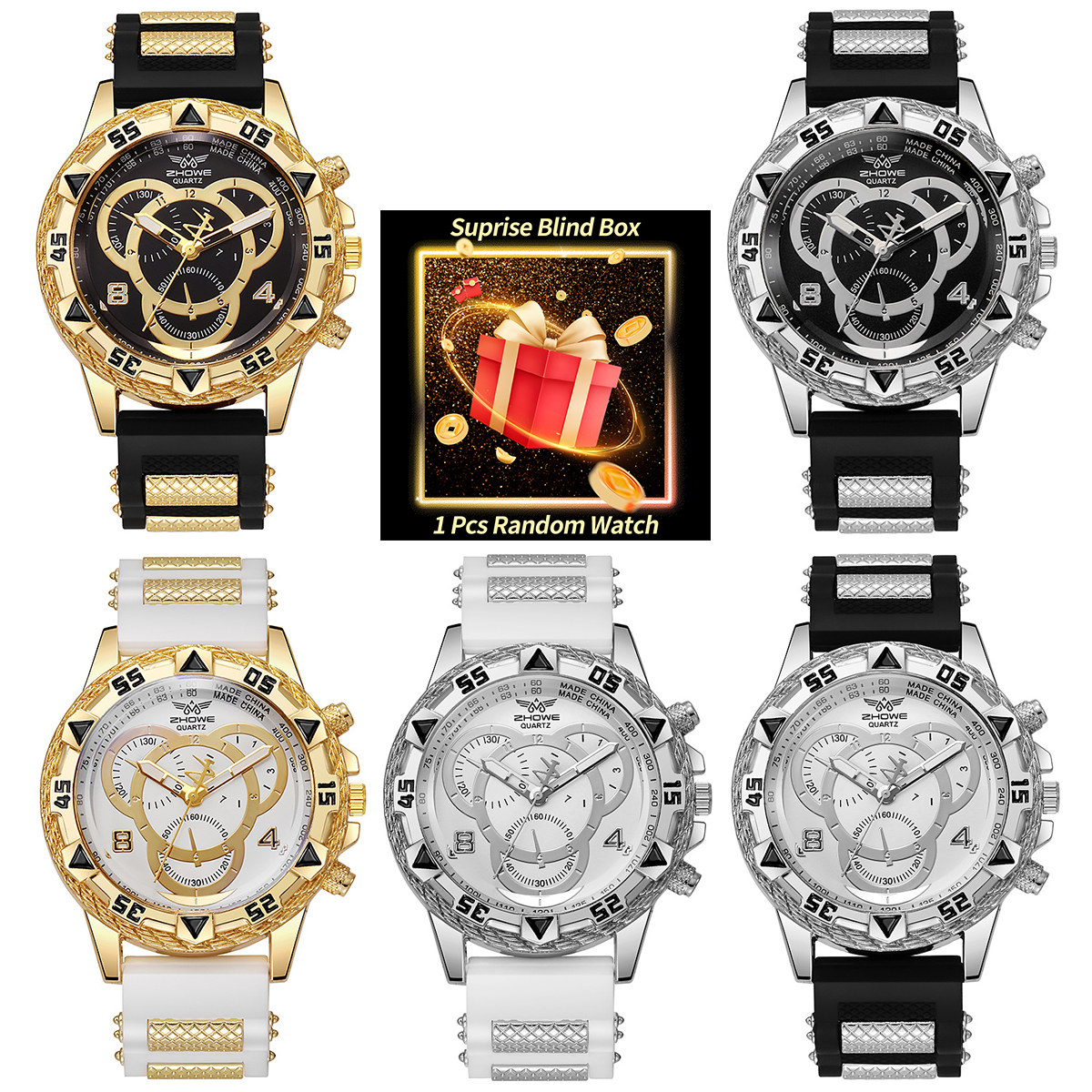 1PC Surprise Mystery Watch Bli - Men'S Fashion Box ulasan dan harga