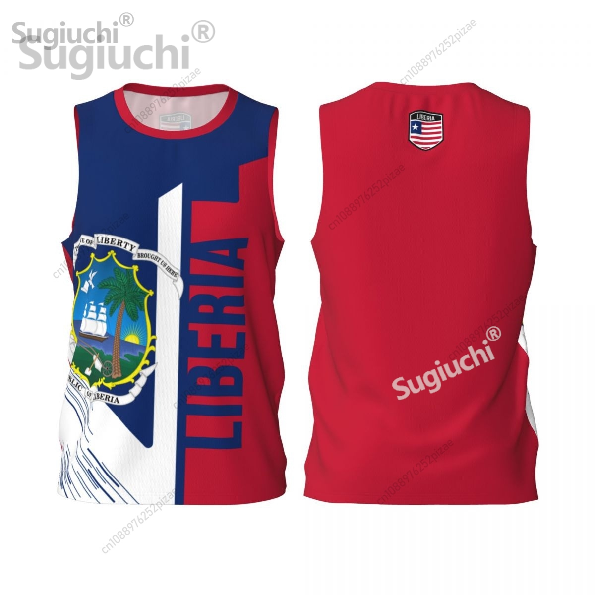 Custom Name Number Liberia 3D  - Men'S Fashion Names ulasan dan harga