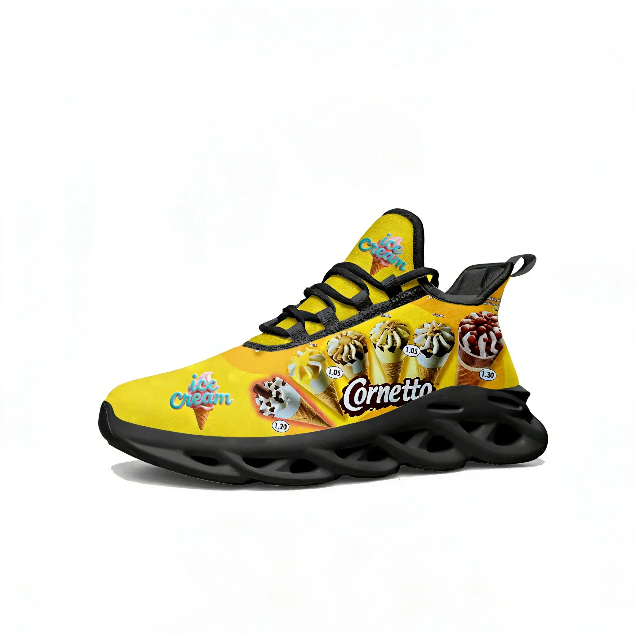 Ice Cream Lace Mesh Shoes Flat - Men'S Fashion Running Shoes ulasan dan harga
