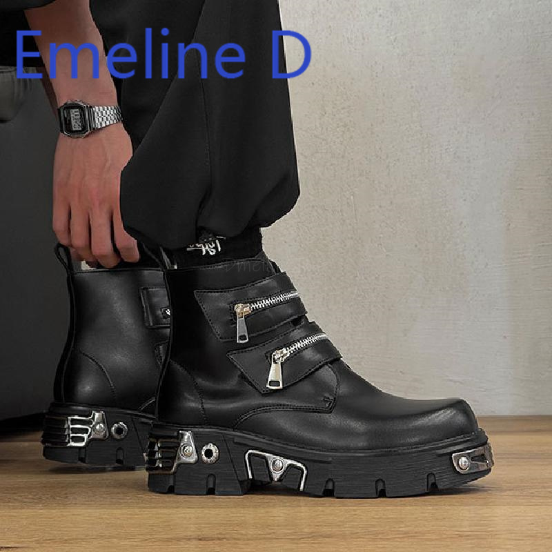Dark Punk High Top Shoes Fashi - Belt Mens Fashion ulasan dan harga