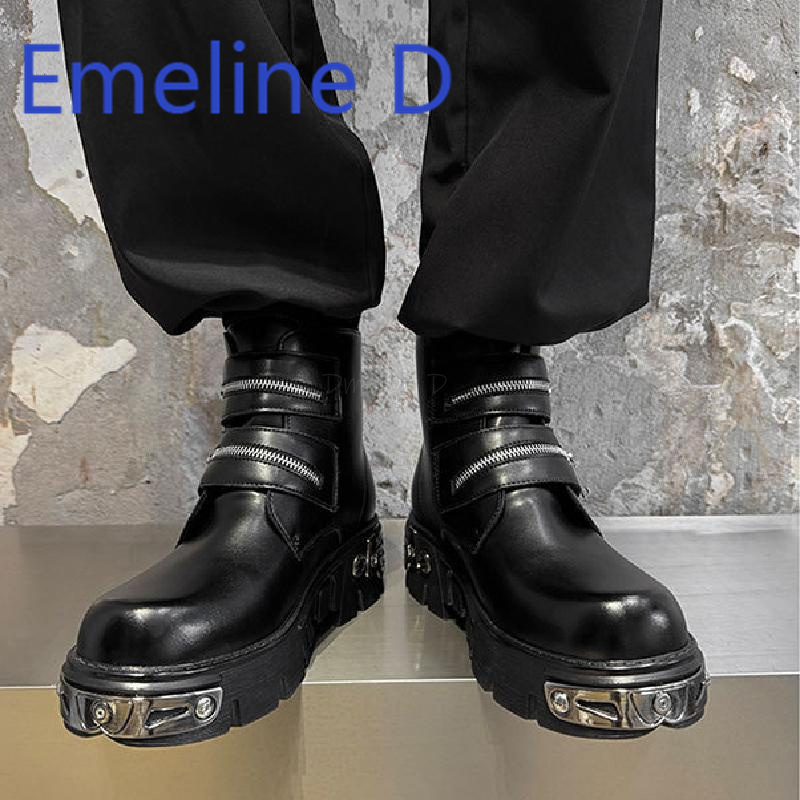 Dark Punk High Top Shoes Fashi - Belt Mens Fashion ulasan dan harga