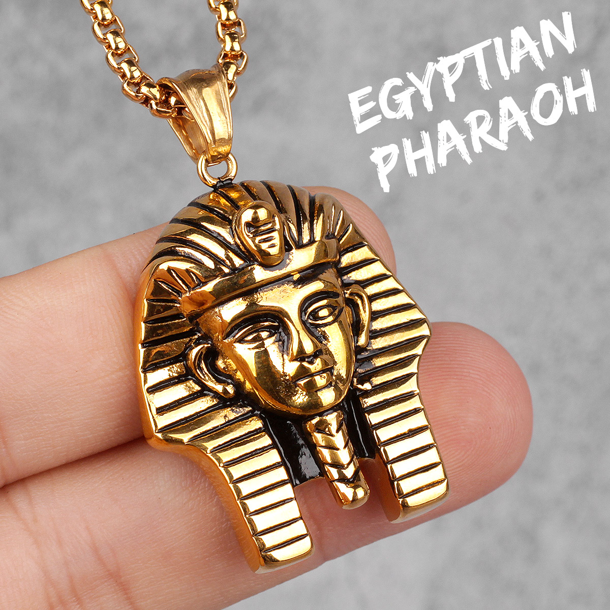 Egypt Pharaoh Long Men Necklac - Men Fashion Egypt ulasan dan harga