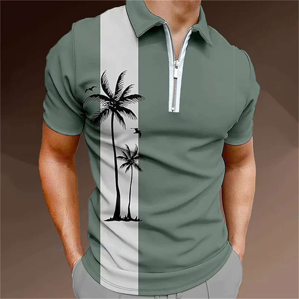 Summer T-shirts Men Men's Zip  - Mens Fashion Quarter Zip ulasan dan harga