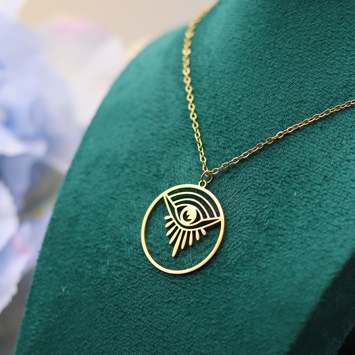 Kinitial Lucky Eyes Pendant Ne - Men Fashion Egypt ulasan dan harga