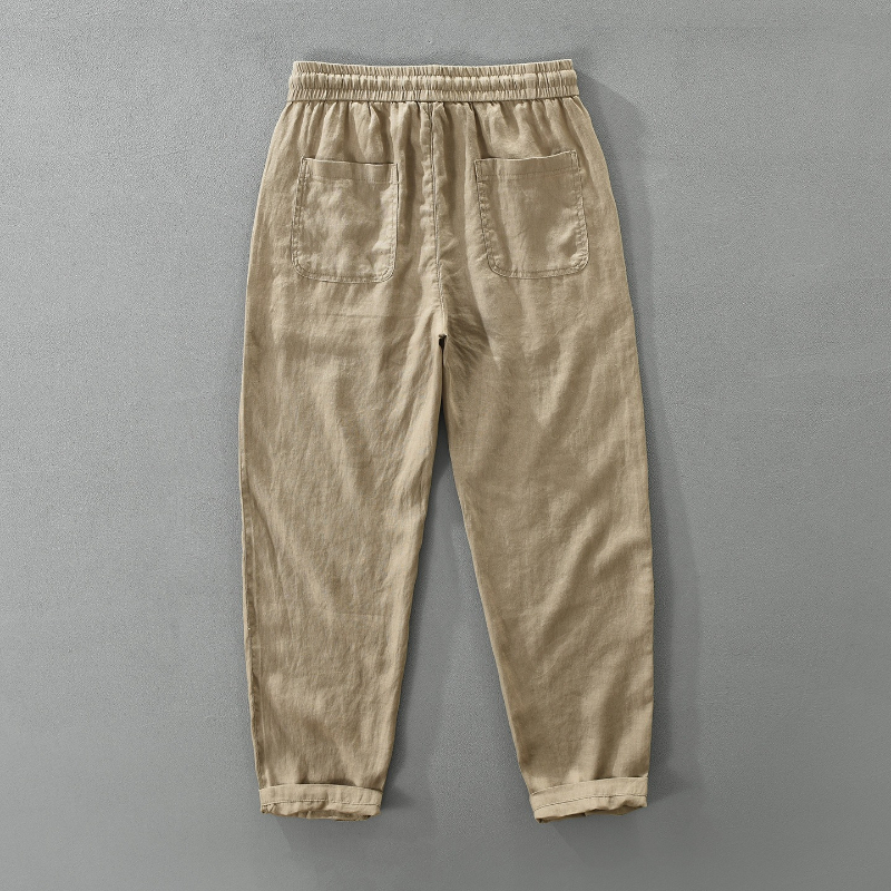2026 Spring Summer New Thin Br - Men'S Fashion Linen Pants ulasan dan harga