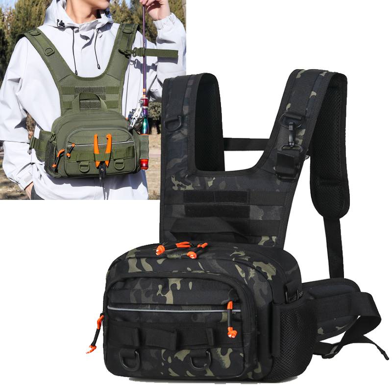 Men Chest Bag Tactical Fishing - Tactical Vest Men ulasan dan harga